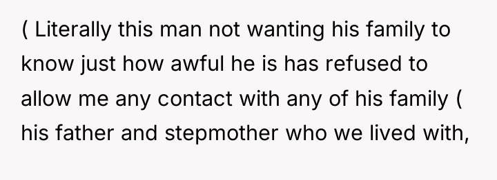 ( Literally this man not wanting his family to know...