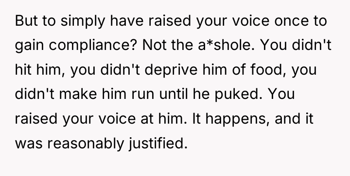 But to simply have raised your voice once to gain...