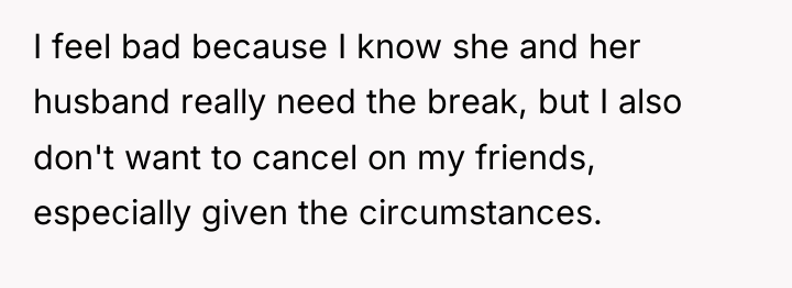 I feel bad because I know she and her husband...