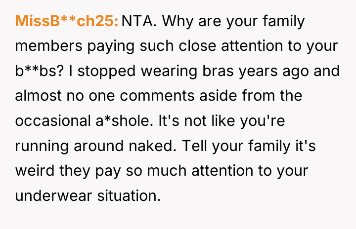 MissB**ch25 NTA. Why are your family members paying such close...
