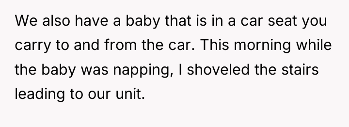 We also have a baby that is in a car...