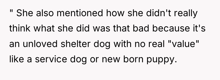 " She also mentioned how she didn't really think what...