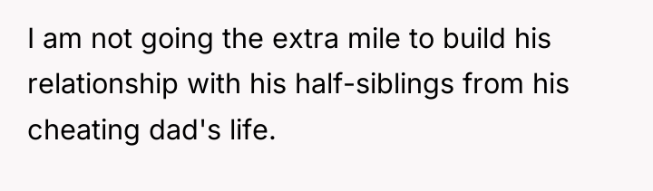 I am not going the extra mile to build his...