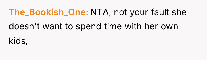 The_Bookish_One NTA, not your fault she doesn't want to spend...