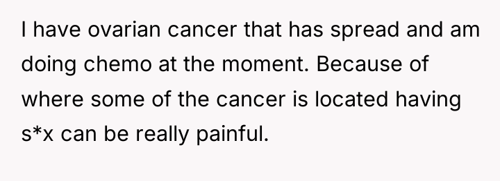 I have ovarian cancer that has spread and am doing...