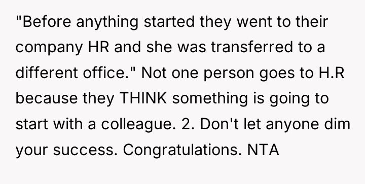 "Before anything started they went to their company HR and...