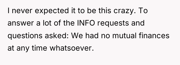 I never expected it to be this crazy. To answer...