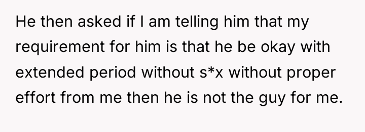 He then asked if I am telling him that my...