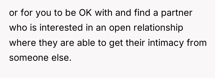 or for you to be OK with and find a...