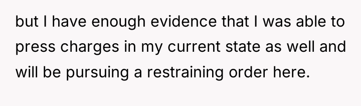 but I have enough evidence that I was able to...