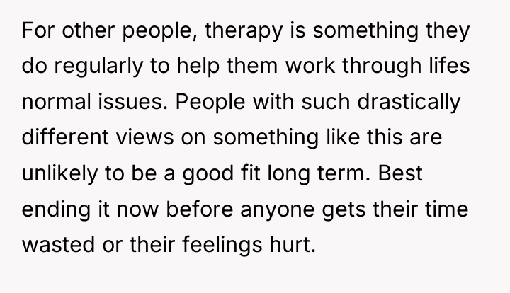 For other people, therapy is something they do regularly to...