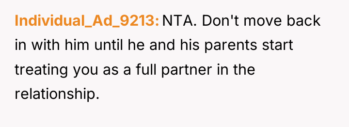Individual_Ad_9213 NTA. Don't move back in with him until he...