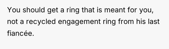 You should get a ring that is meant for you,...