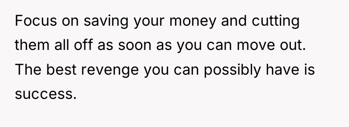 Focus on saving your money and cutting them all off...