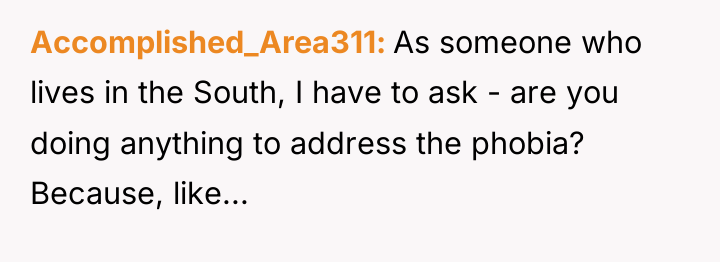 Accomplished_Area311 As someone who lives in the South, I have...