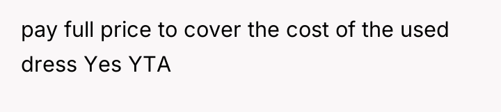 pay full price to cover the cost of the used...