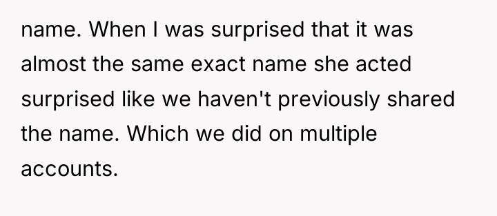name. When I was surprised that it was almost the...