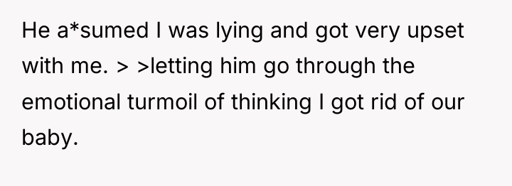 He a*sumed I was lying and got very upset with...