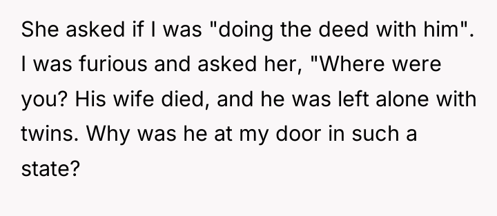 She asked if I was "doing the deed with him"....
