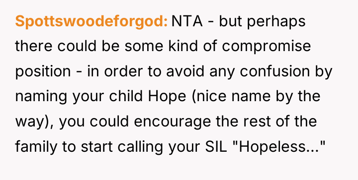 Spottswoodeforgod NTA - but perhaps there could be some kind...