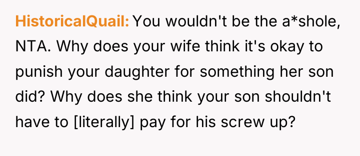 HistoricalQuail You wouldn't be the a*shole, NTA. Why does your...