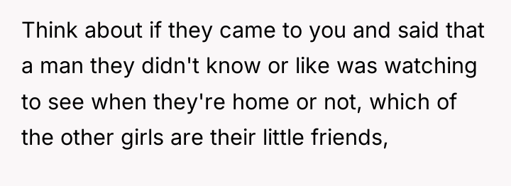 Think about if they came to you and said that...
