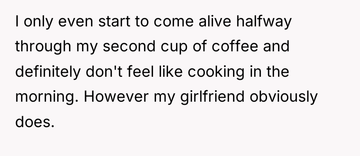 I only even start to come alive halfway through my...