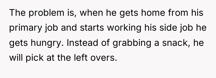 The problem is, when he gets home from his primary...