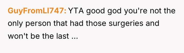 GuyFromLI747 YTA good god you're not the only person that...
