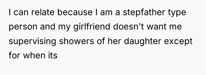 I can relate because I am a stepfather type person...