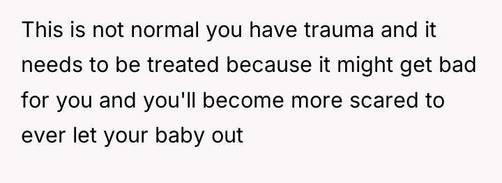 This is not normal you have trauma and it needs...