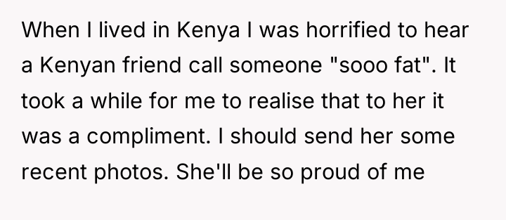 When I lived in Kenya I was horrified to hear...