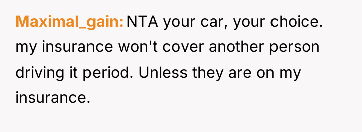 Maximal_gain NTA your car, your choice. my insurance won't cover...