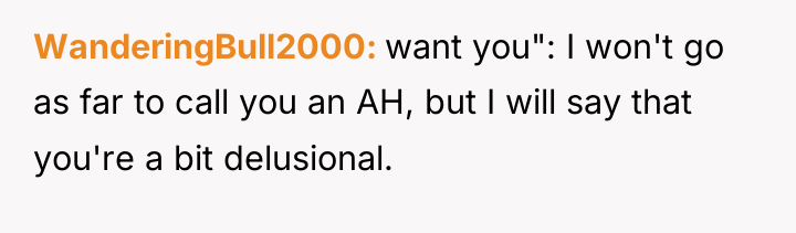 WanderingBull2000 want you": I won't go as far to call...