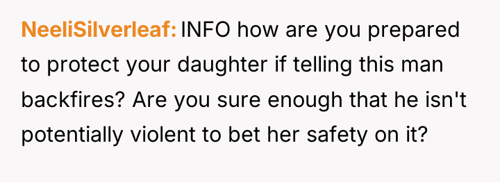 NeeliSilverleaf INFO how are you prepared to protect your daughter...