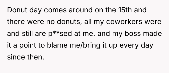 Donut day comes around on the 15th and there were...