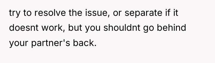 try to resolve the issue, or separate if it doesnt...