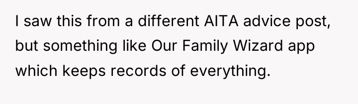 I saw this from a different AITA advice post, but...