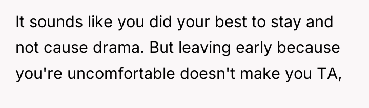 It sounds like you did your best to stay and...