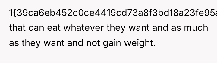 1{39ca6eb452c0ce4419cd73a8f3bd18a23fe95ab4febb092bc2ab1b542eeea82f}) that can eat whatever they want and as much...