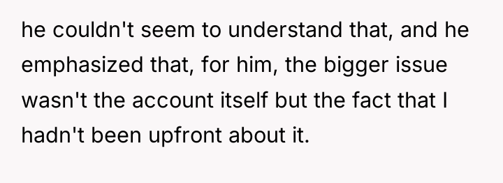 he couldn't seem to understand that, and he emphasized that,...