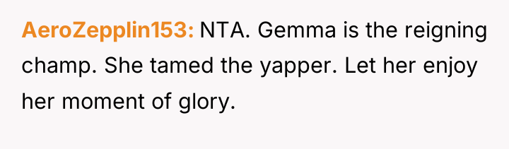 AeroZepplin153 NTA. Gemma is the reigning champ. She tamed the...