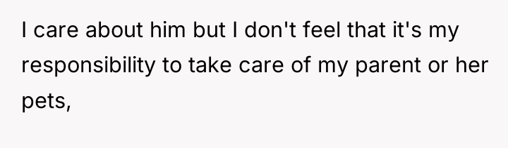 I care about him but I don't feel that it's...