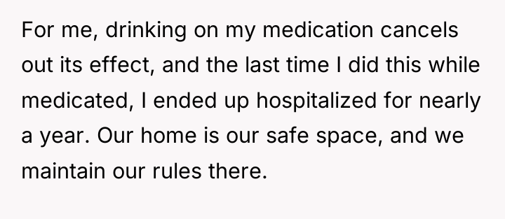 For me, drinking on my medication cancels out its effect,...