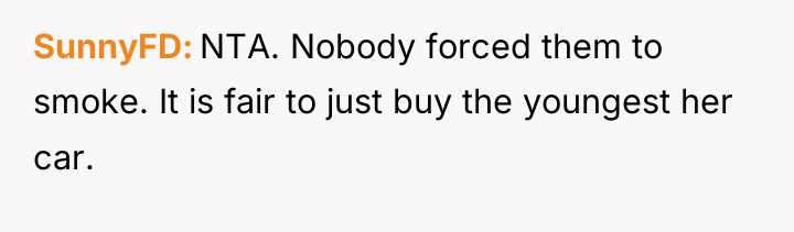 SunnyFD NTA. Nobody forced them to smoke. It is fair...
