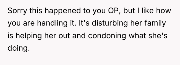 Sorry this happened to you OP, but I like how...