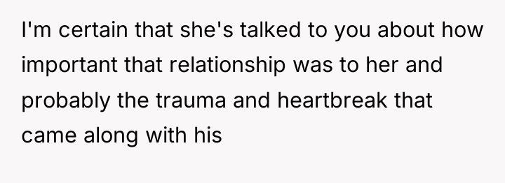 I'm certain that she's talked to you about how important...