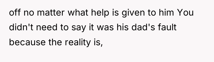 off no matter what help is given to him You...