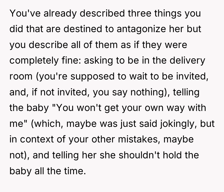 You've already described three things you did that are destined...