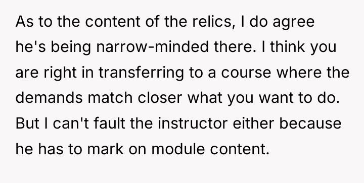 As to the content of the relics, I do agree...
